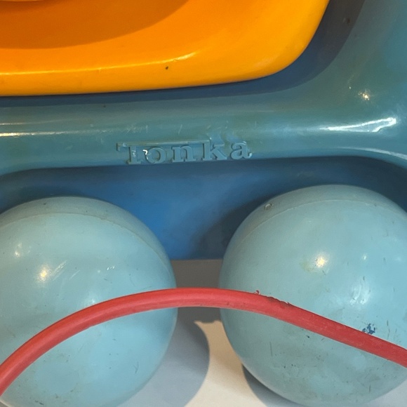 Vintage 1972 Tonka Toddlers Perky 🍐🛻Pear Mixer Toy Truck Pull-along - Picture 7 of 14
